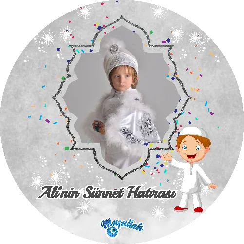 Sünnet Temalı Yuvarlak Açacak Magneti